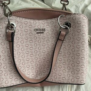 Guess Pink Shoulder Bag with Classic Design